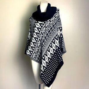 GIOGIO poncho sweater pull over made in Italy wool alpaca